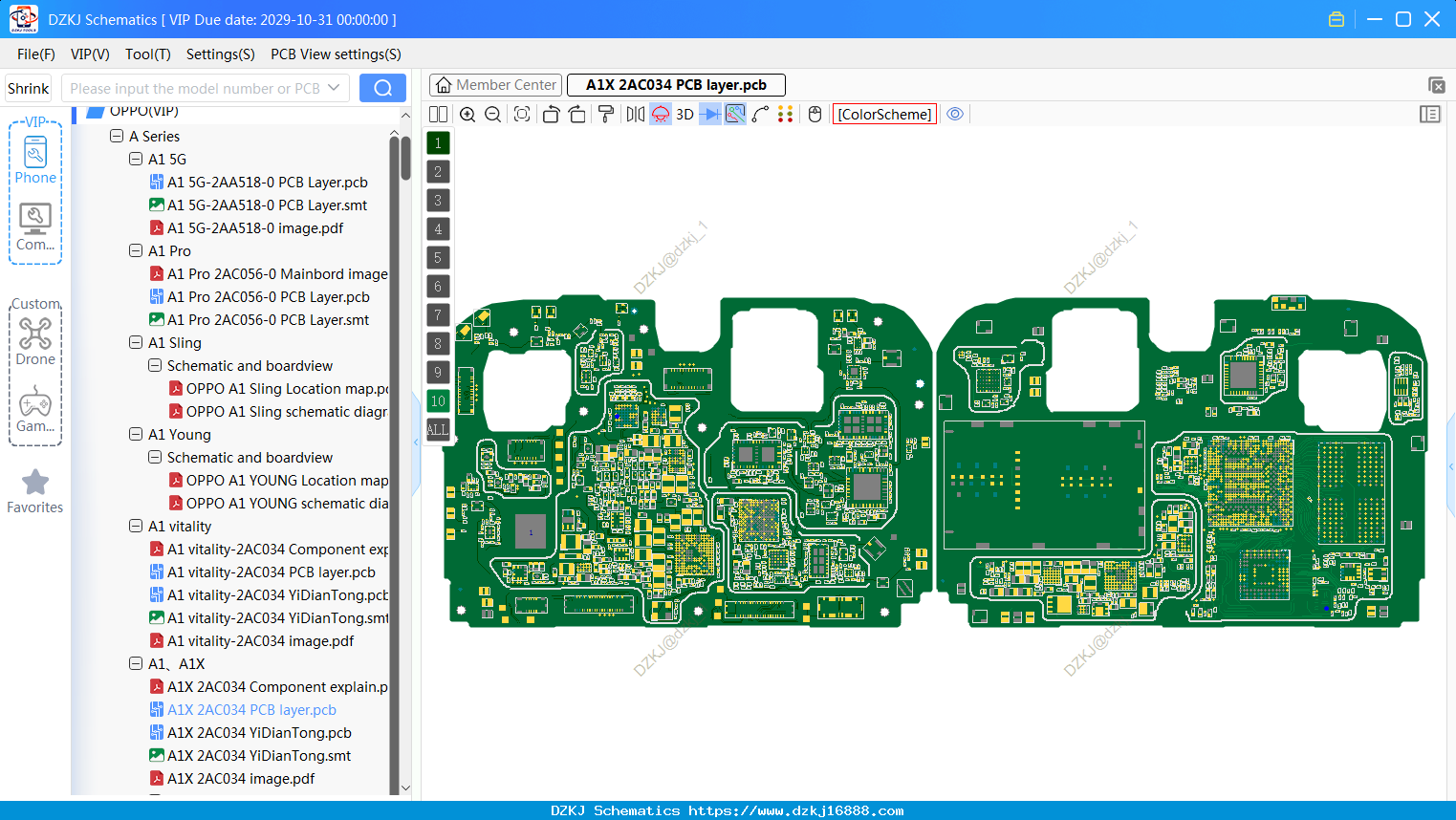 OPPO A1X 2AC034 PCB Layer